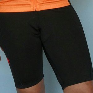 New, black spandex cycling shorts with padding